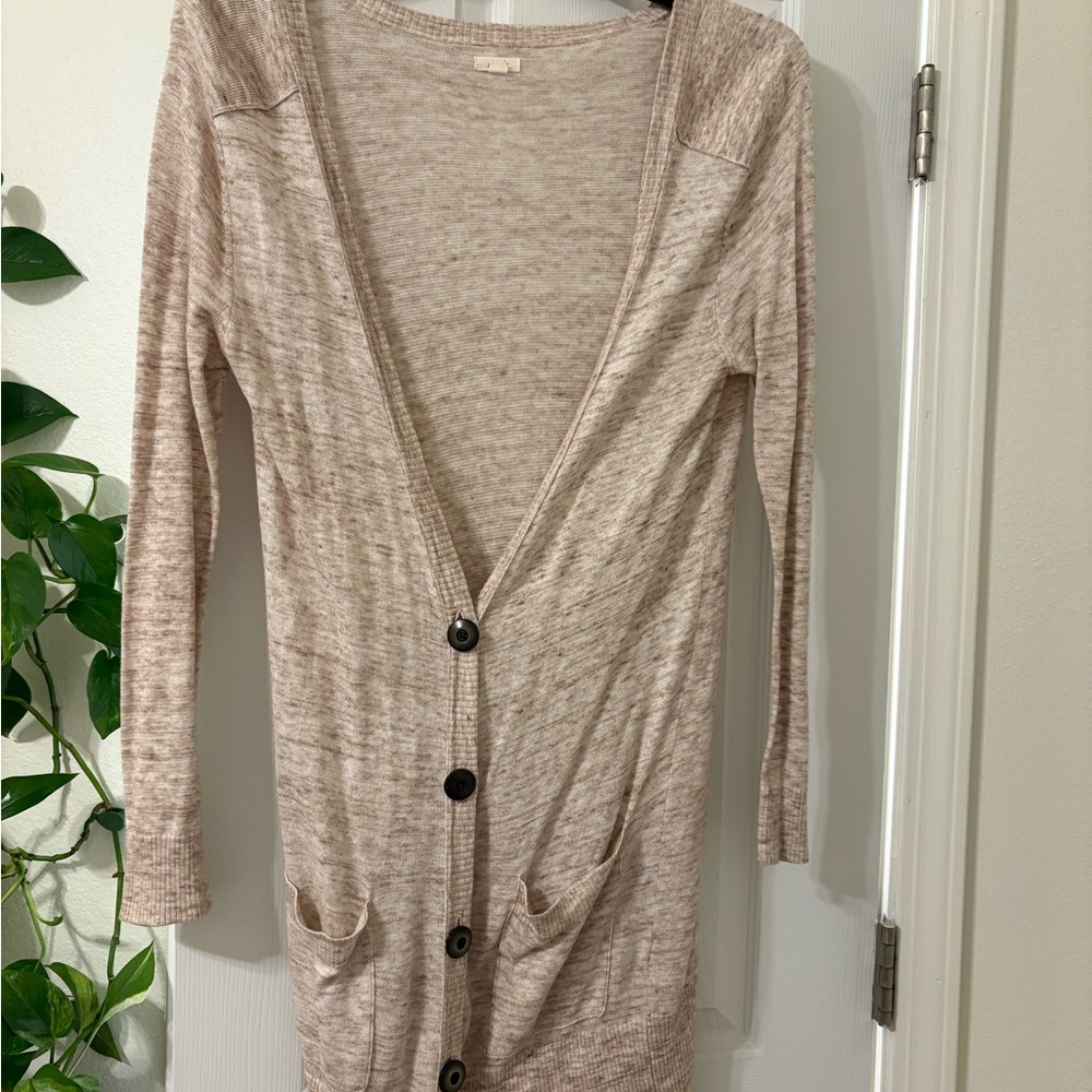 Aerie Cream Cardigan Sweater